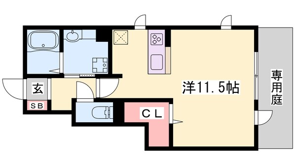 播磨高岡駅 徒歩15分 1階の物件間取画像